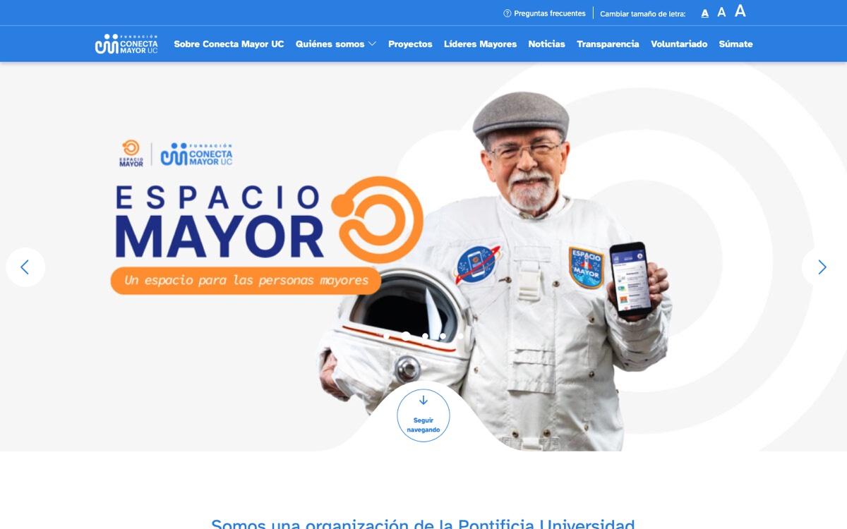 Captura verificada del proyecto Conecta Mayor