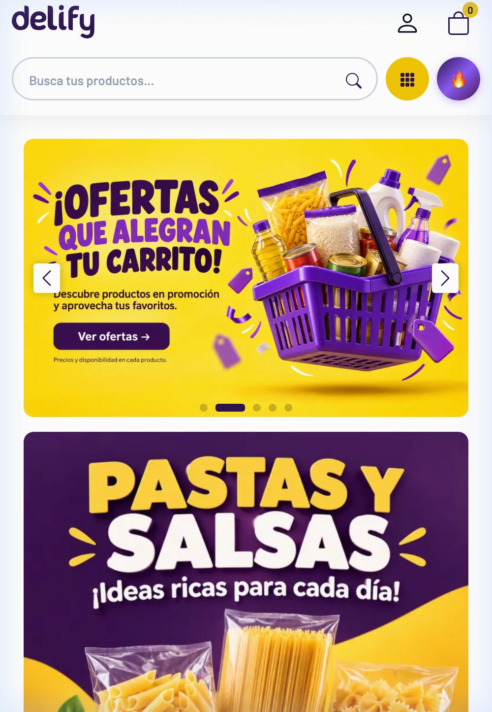 Captura verificada del proyecto Delify