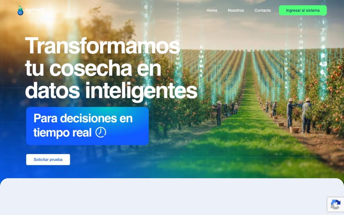 Captura verificada del proyecto Agrisoft