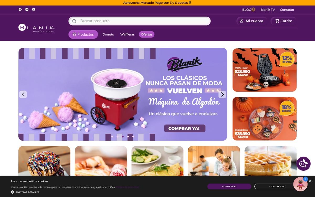 Captura verificada del proyecto Blanik