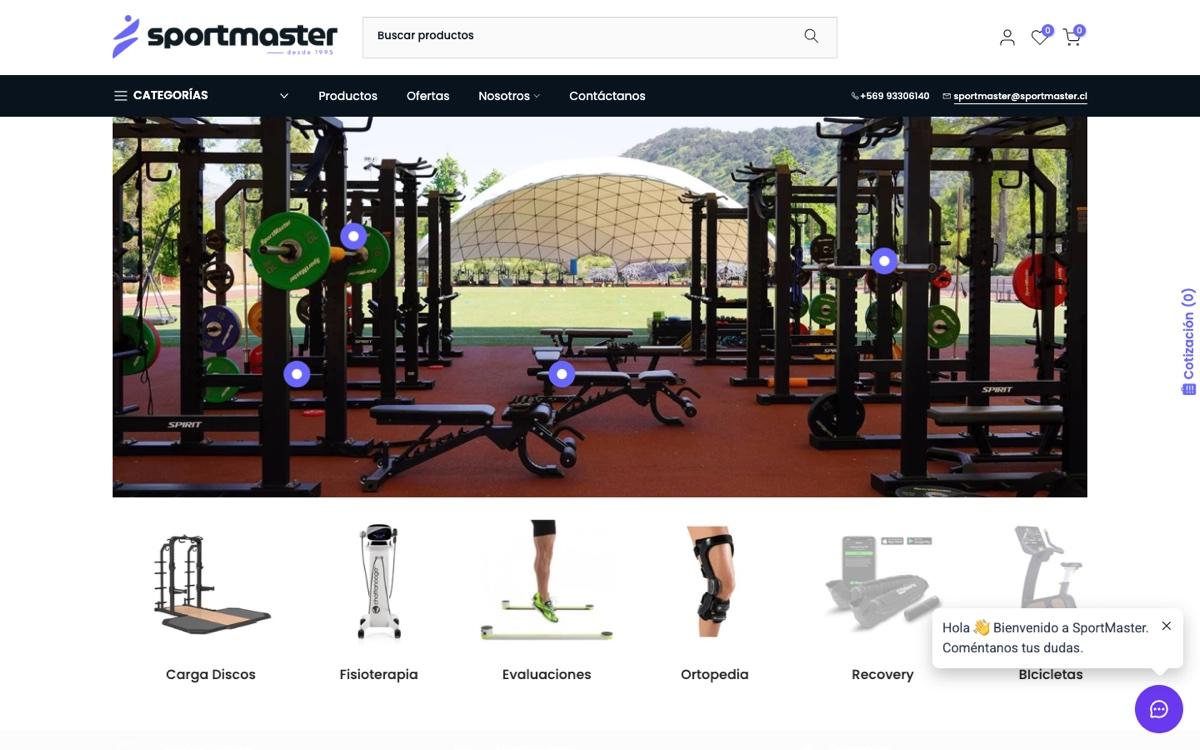 Captura verificada del proyecto Tienda Sportmaster
