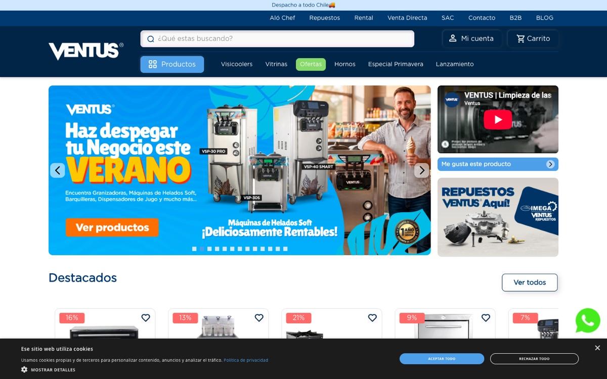 Captura verificada del proyecto Ventus Corp
